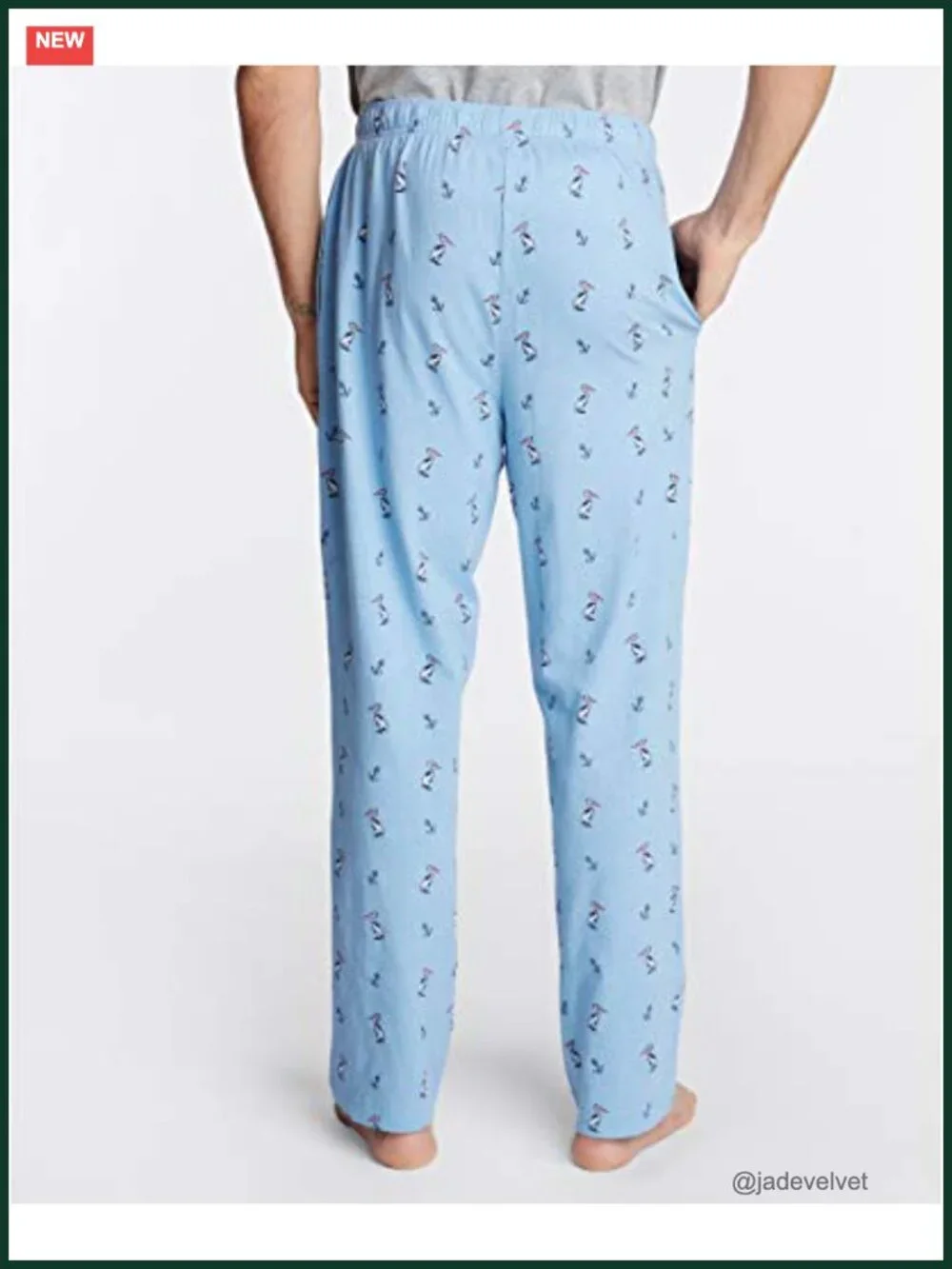 Men's Soft Woven 100% Cotton Elastic Waistband Sleep Pajama Pant